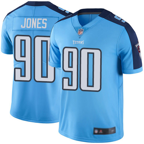 Tennessee Titans Limited Light Blue Men DaQuan Jones Jersey NFL Football #90 Rush Vapor Untouchable->tennessee titans->NFL Jersey